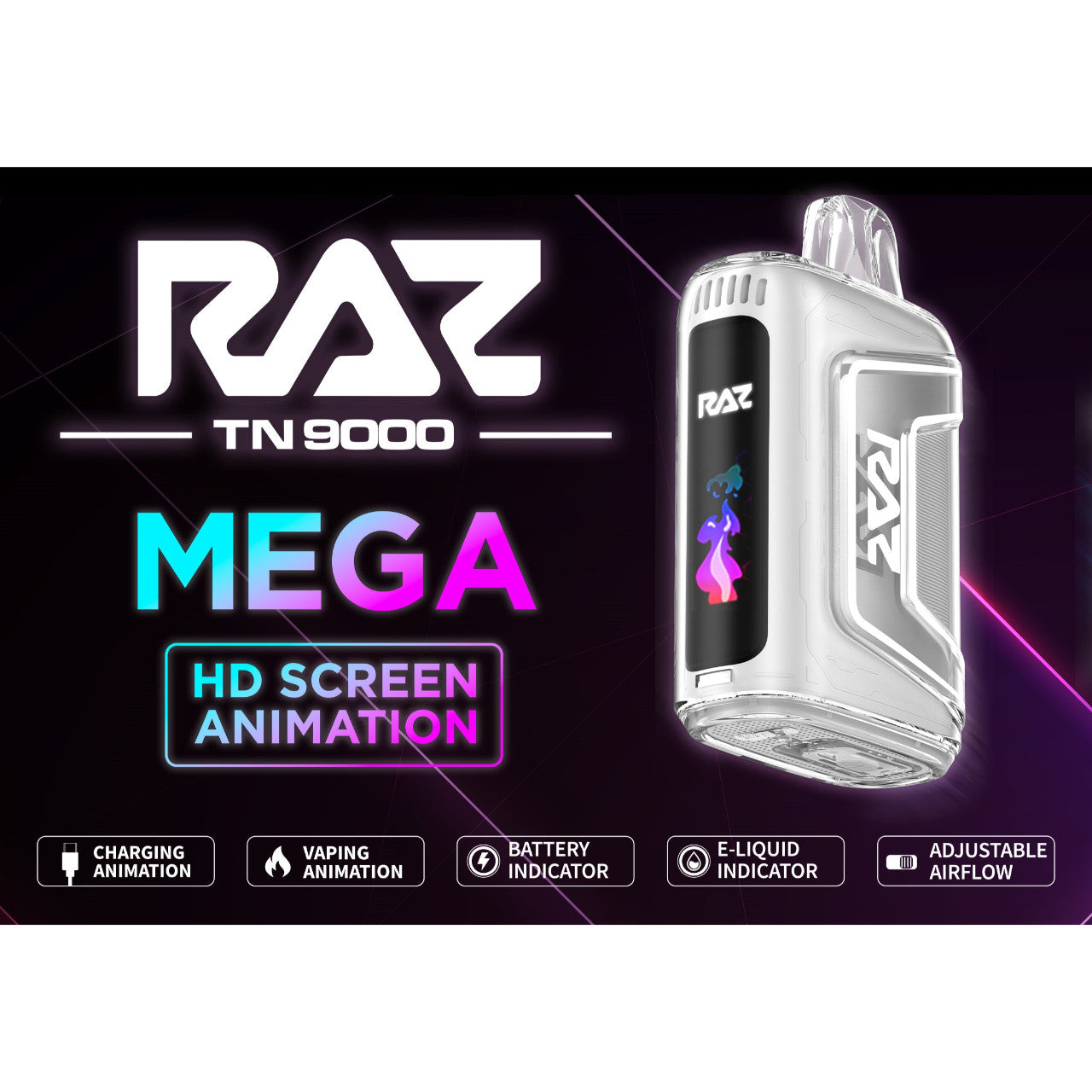 Pod Desechable RAZ 9000 Hits