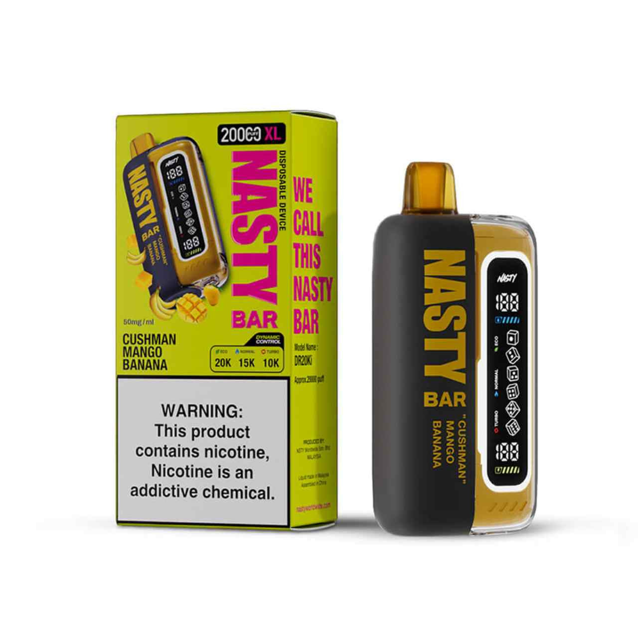 Pod Desechable Nasty Bar 20mil Hits