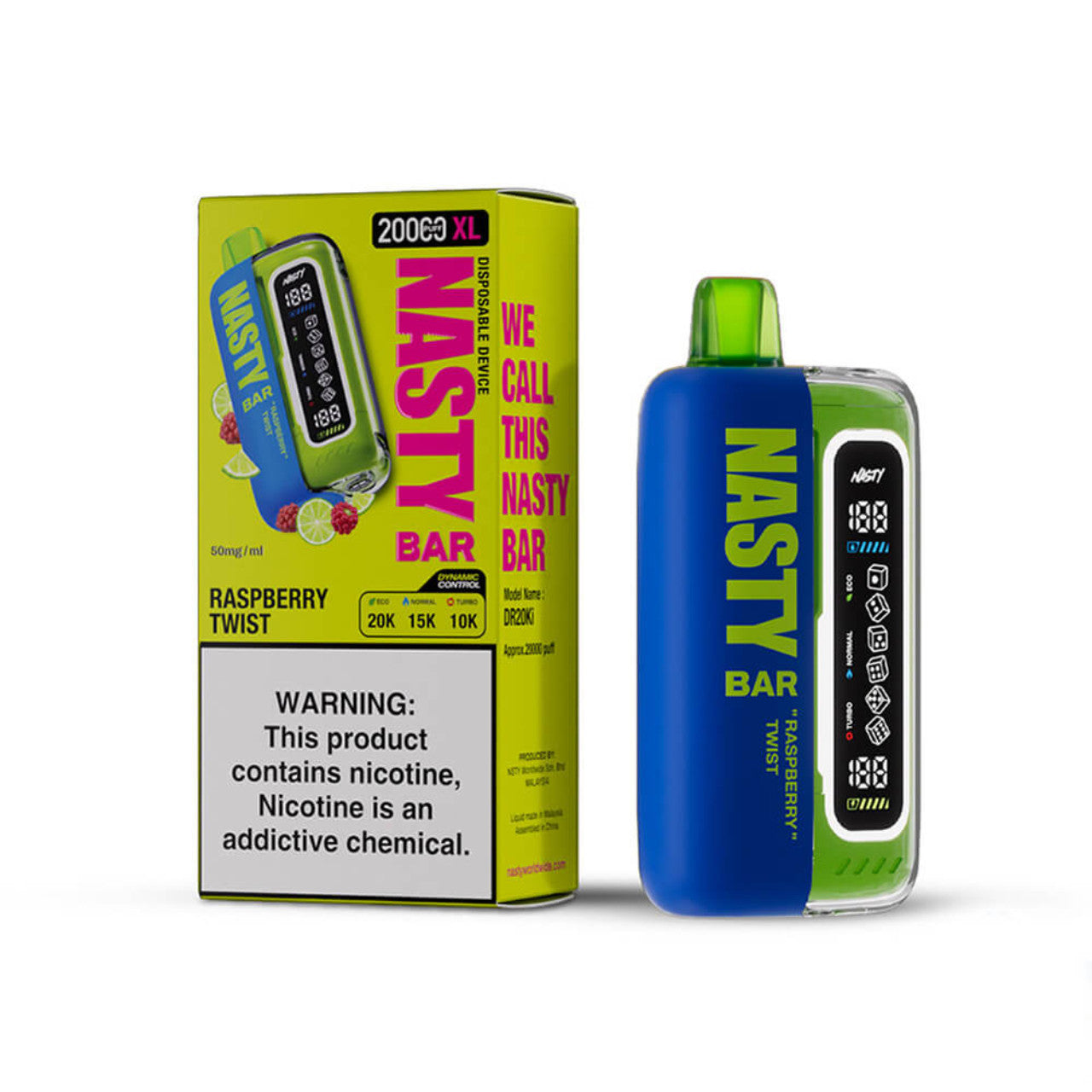 Pod Desechable Nasty Bar 20mil Hits